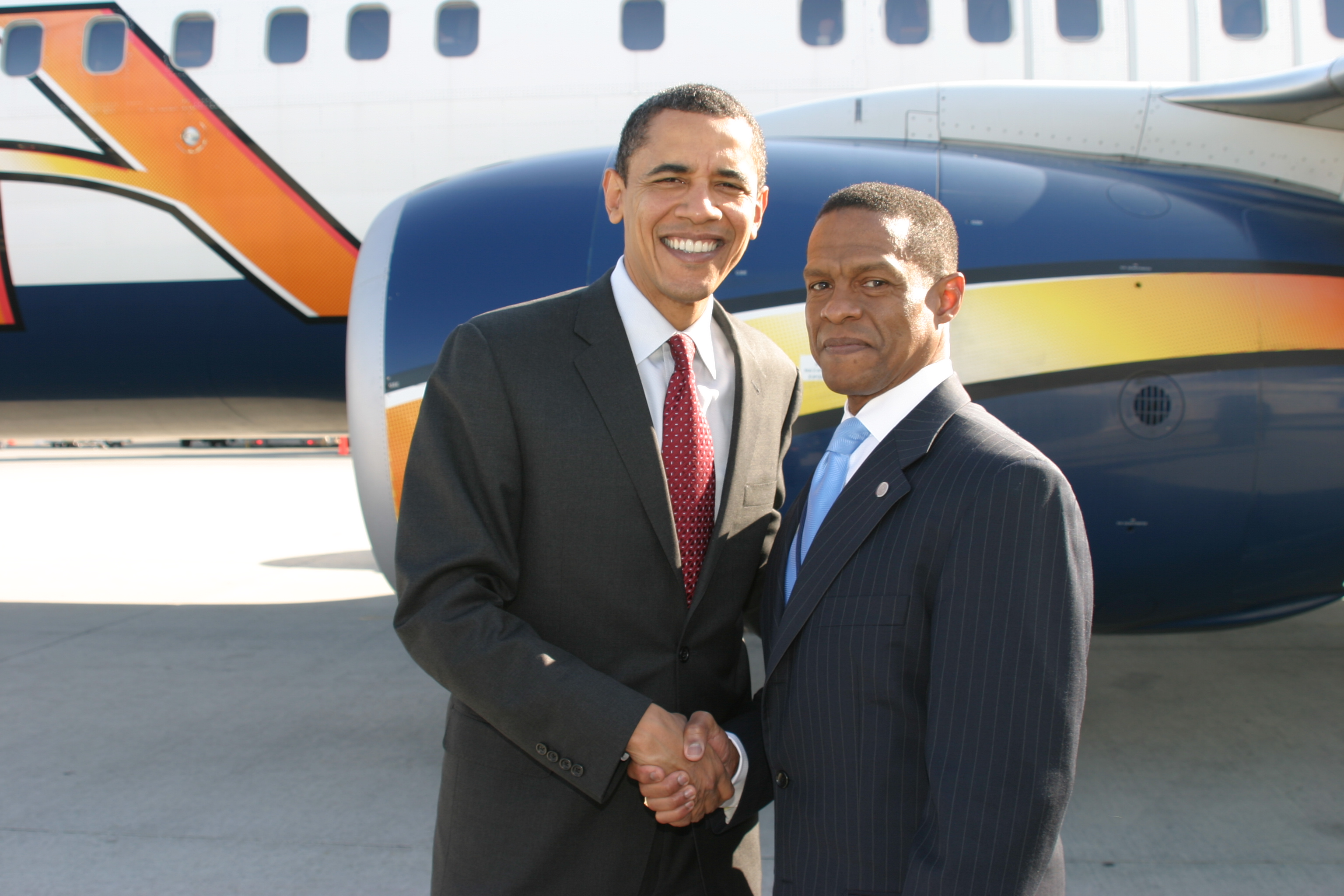 Erroll Southers and President Barack Obama